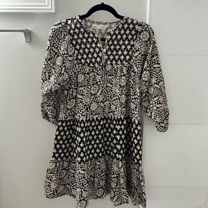 Zara Quilted Tiered Dress